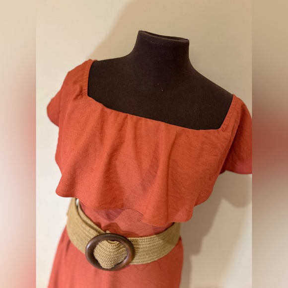 SugarLips off-shoulder ruffle dress size small - Picture 3 of 7